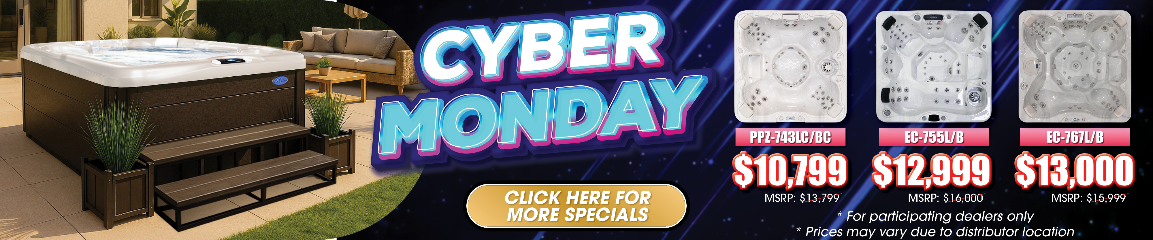 Calspas hot tub being used in a family setting - Frederick