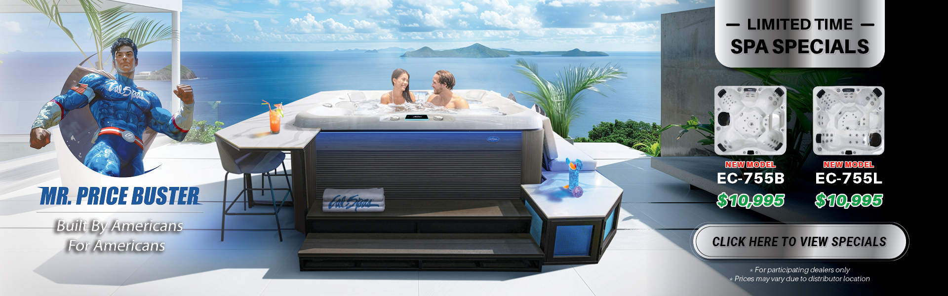 Calspas hot tub being used in a family setting - Frederick